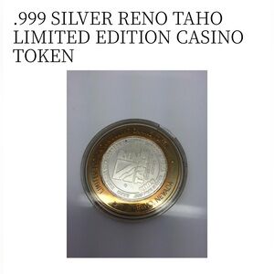 Silver and Gold Limited Edition $10 Casino Token